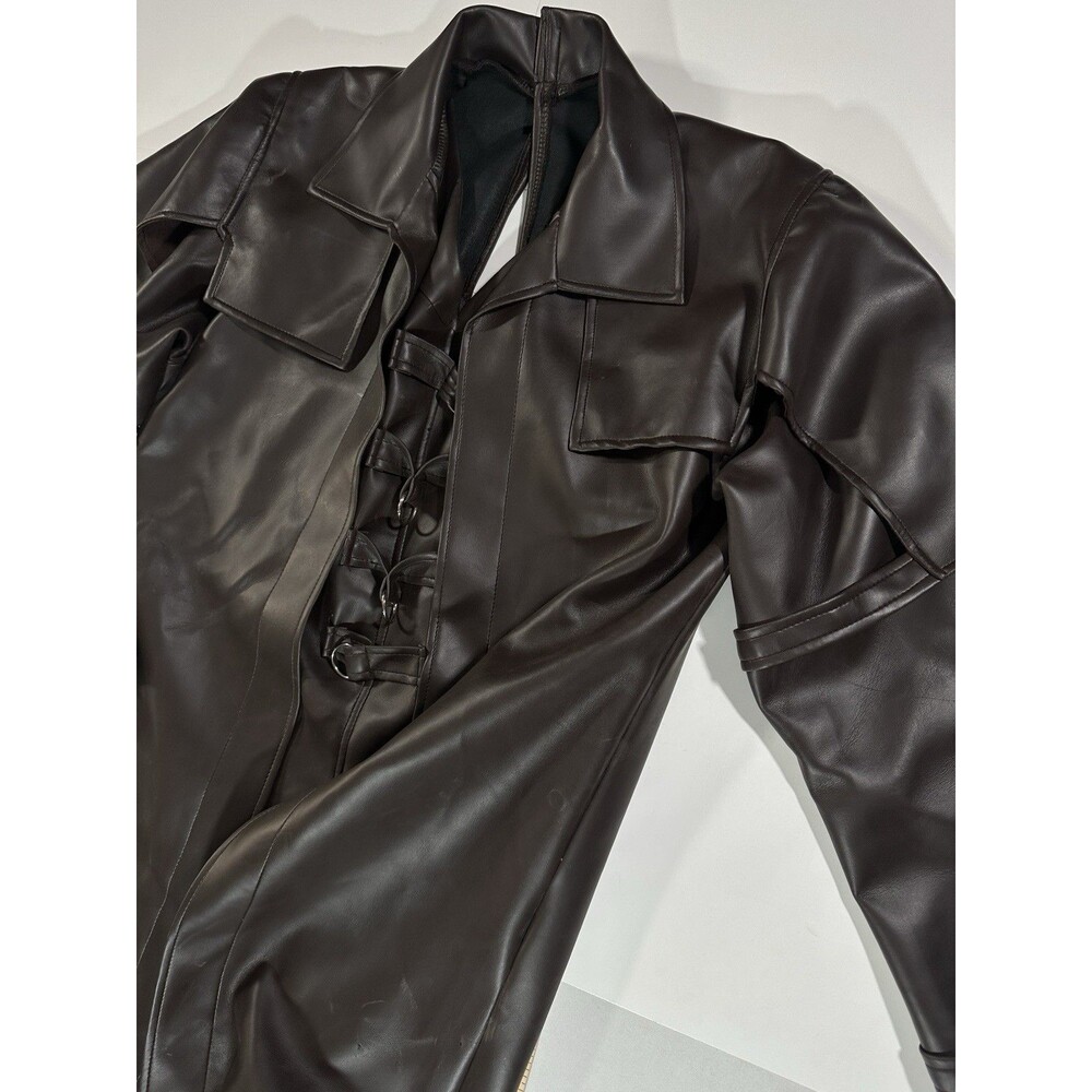 Van Helsing Cosplay Brown Leather Coat/Jacket Rubies Costume One Size Y2K Rare - Picture 12 of 16